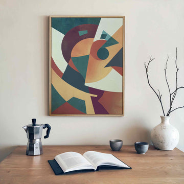 earthy geometric, autumn wall art, japandi decor, scandi art prints, minimal abstract, geometric canvas, warm neutrals, modern wall art