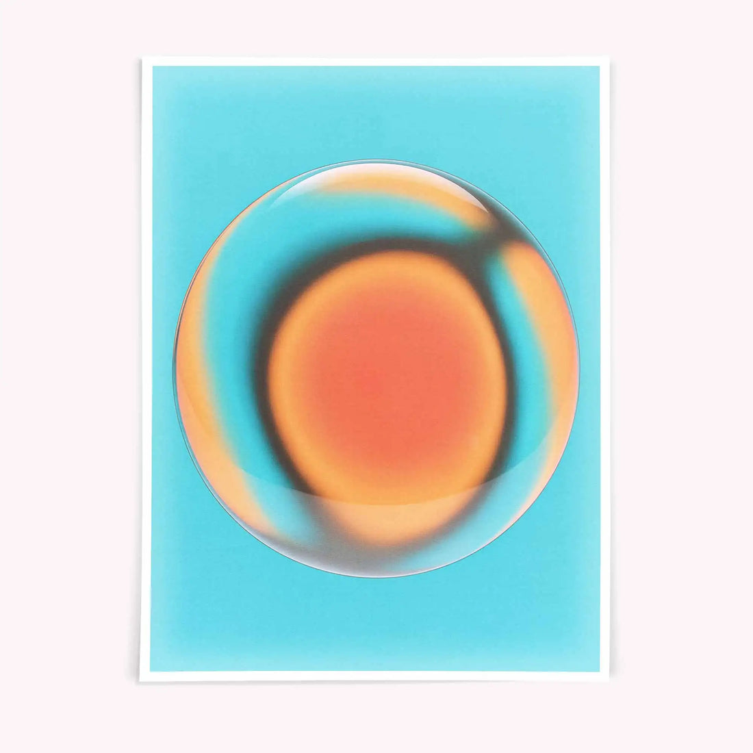 Halo Field Modern Abstract Poster