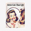 Retro vanity wall art poster woman lipstick