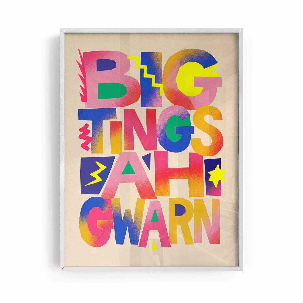 Big Tings Poster - Maximalist, Kids room print
