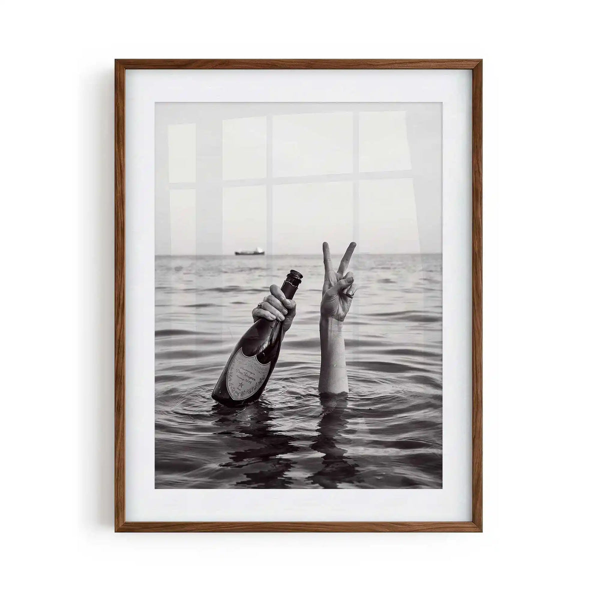 Black and white luxury fashion framed wall art print brown, inspired by editorial photography, boujee interiors and stylish bedroom decor.