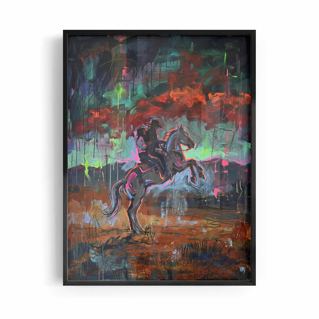 Modern Cowboy Painting Wall Art