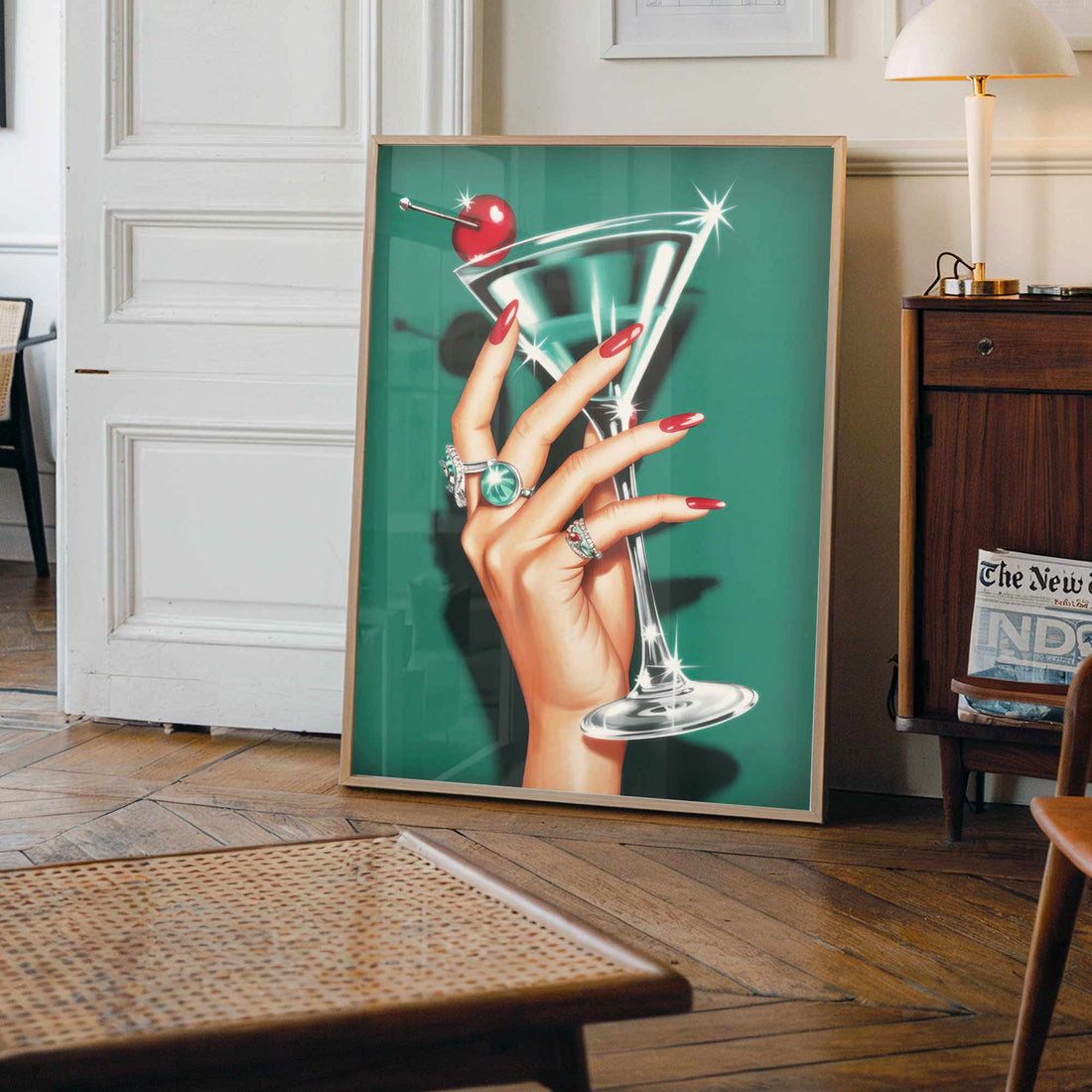 Cherry Luxe Cocktail Print