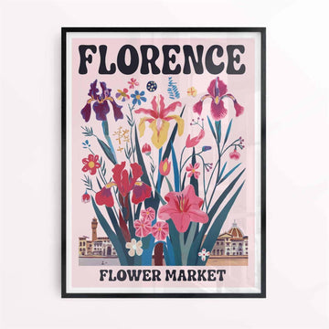 FLORENCE FLOWER MARKET POSTER