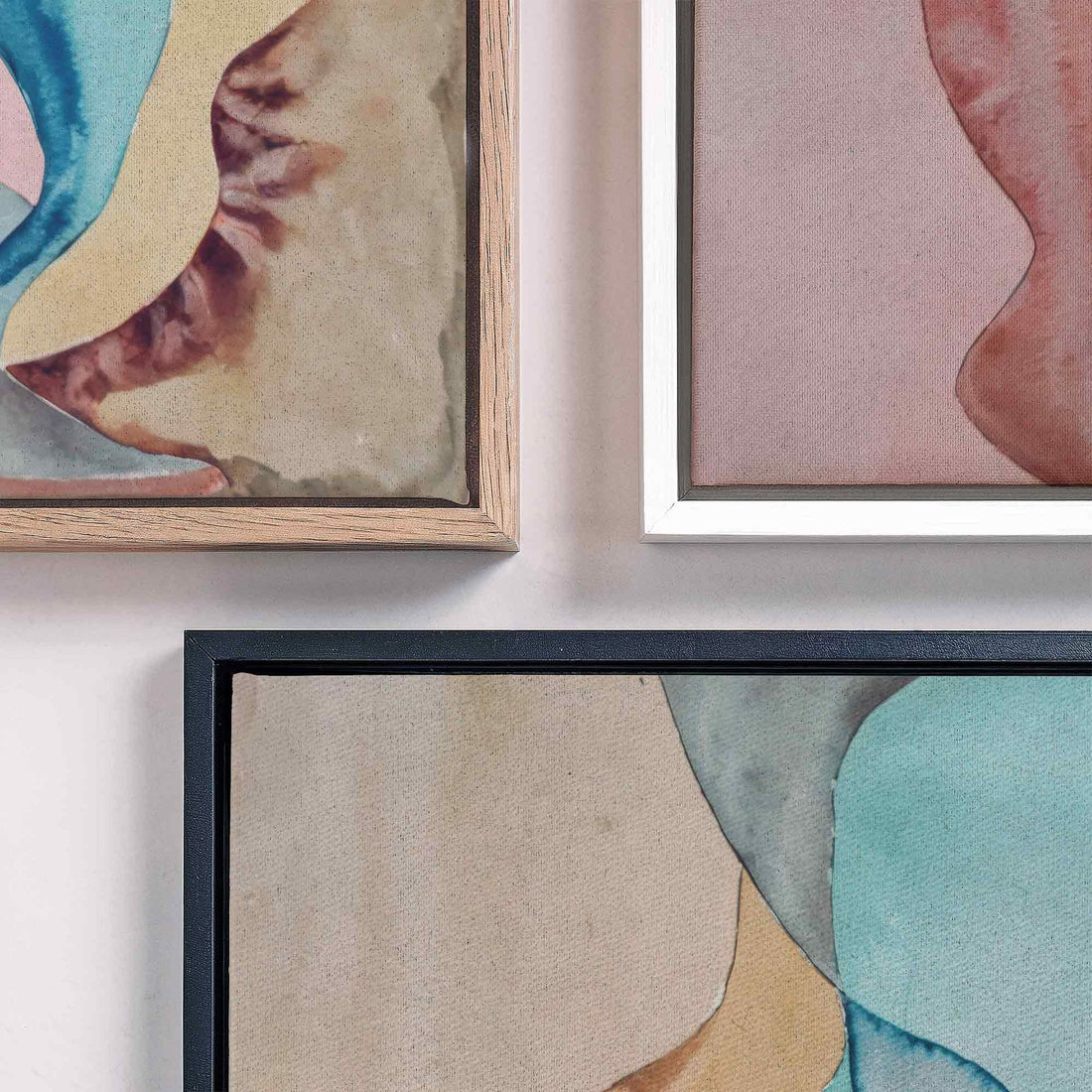 Fluid Balance Watercolour Abstract Canvas Art