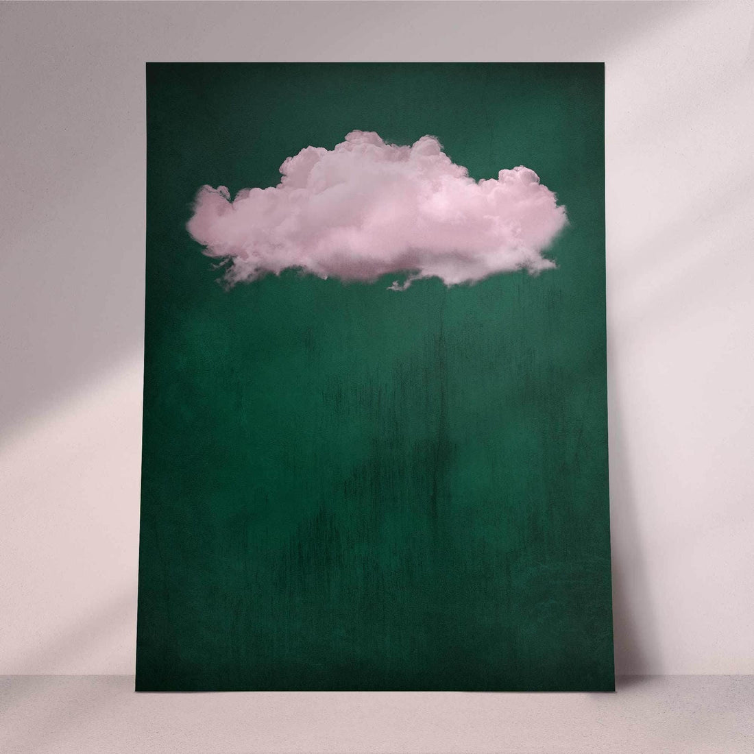 Emerald Green Cloud Print | Minimalist & Maximalist Wall Art Decor - Print Only