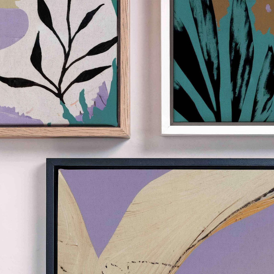 Lavender Rhythm ? Abstract Collage Print AfterHours Gallery
