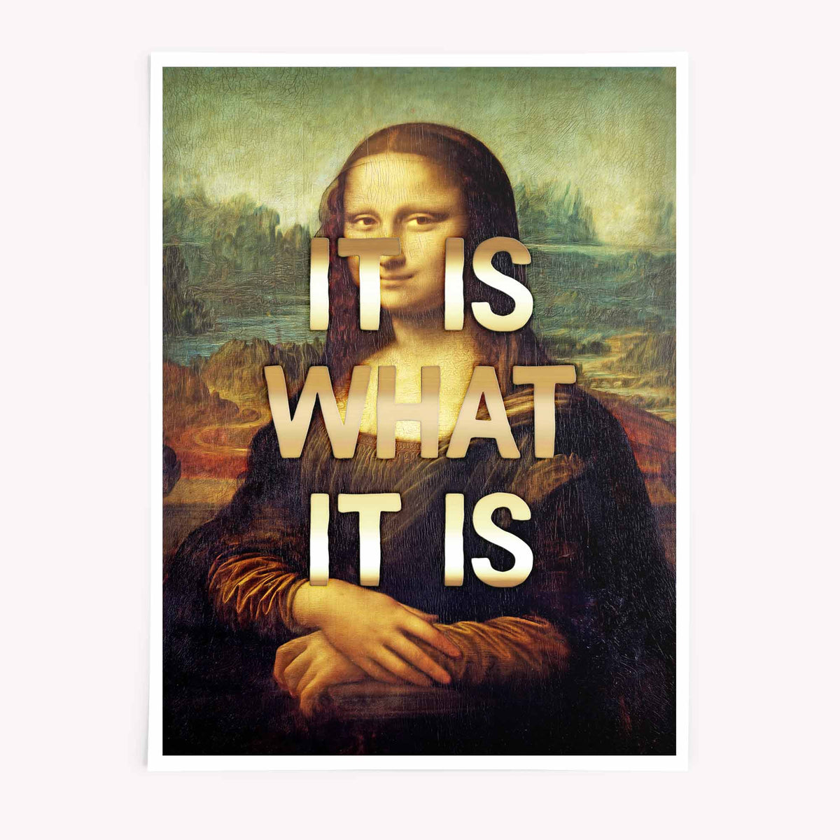 Altered Art Mona Lisa graffiti-style poster print - print only