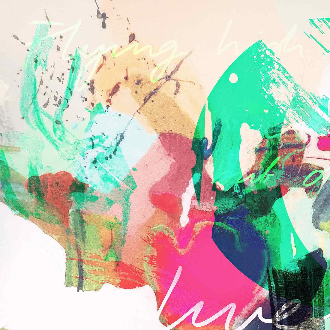 WHERE LOVE LIVES ABSTRACT CANVAS