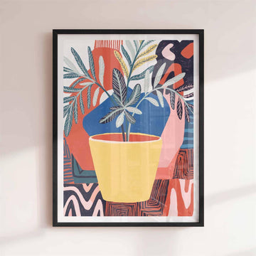 RUSTIC PLANT POT IN THE SUN