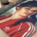 Close-up detail of Tina in 3 Stripes showing painterly portrait textures and premium museum-quality print finish | After Hours Gallery