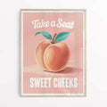 Funny Bathroom Quote Poster ? Peachy Bathroom Art Print