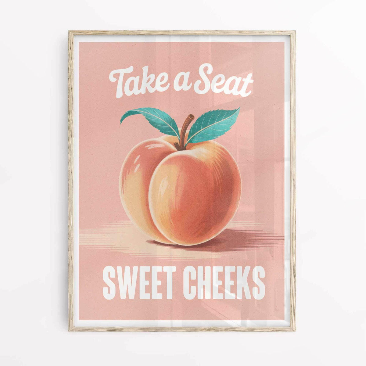 Funny Bathroom Quote Poster ? Peachy Bathroom Art Print