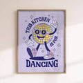 This Kitchen Is For Dancing Print ? Retro Disco Wall Art ? Aesthetic Kitchen Poster ? Funky Vintage Home Decor Gift
