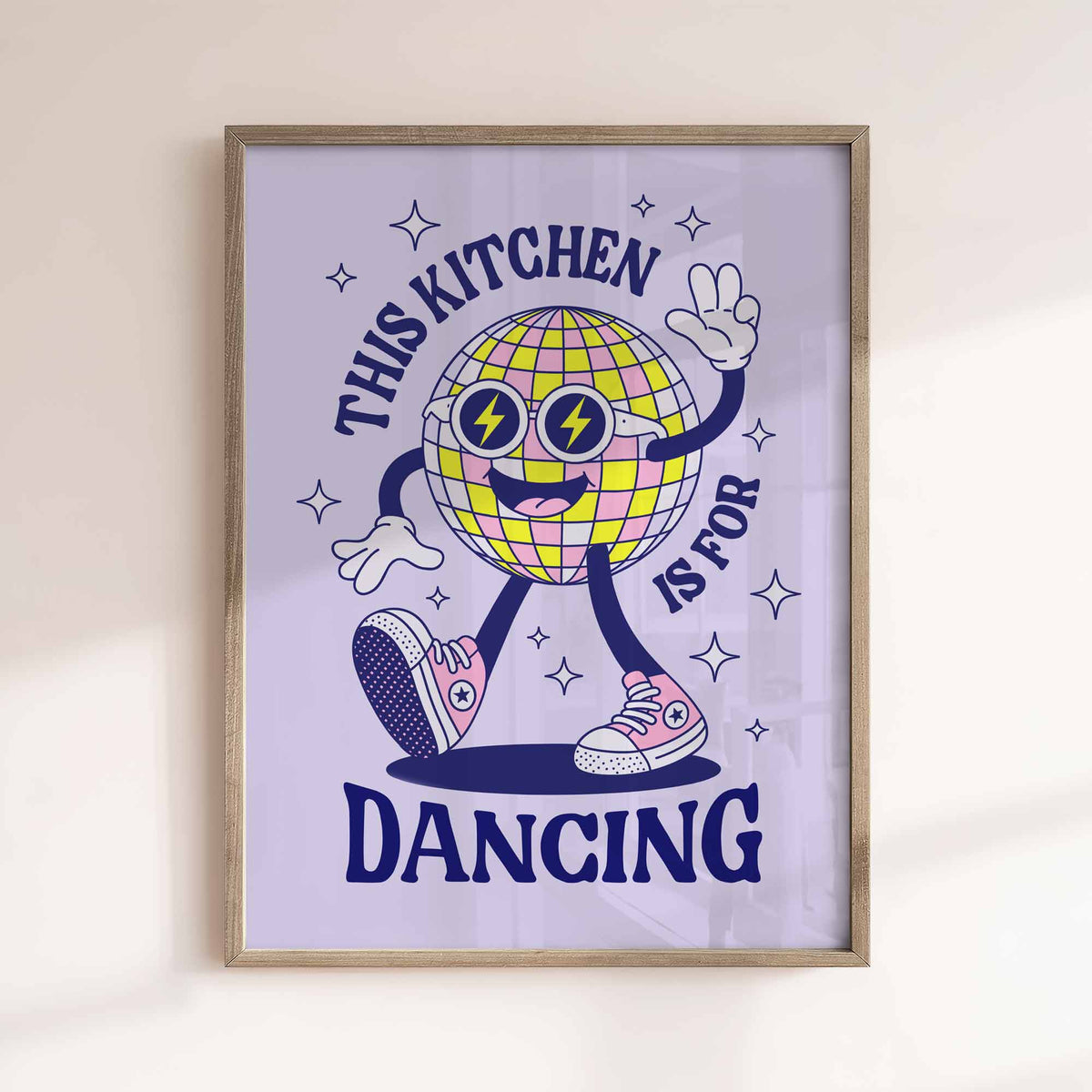 This Kitchen Is For Dancing Print ? Retro Disco Wall Art ? Aesthetic Kitchen Poster ? Funky Vintage Home Decor Gift