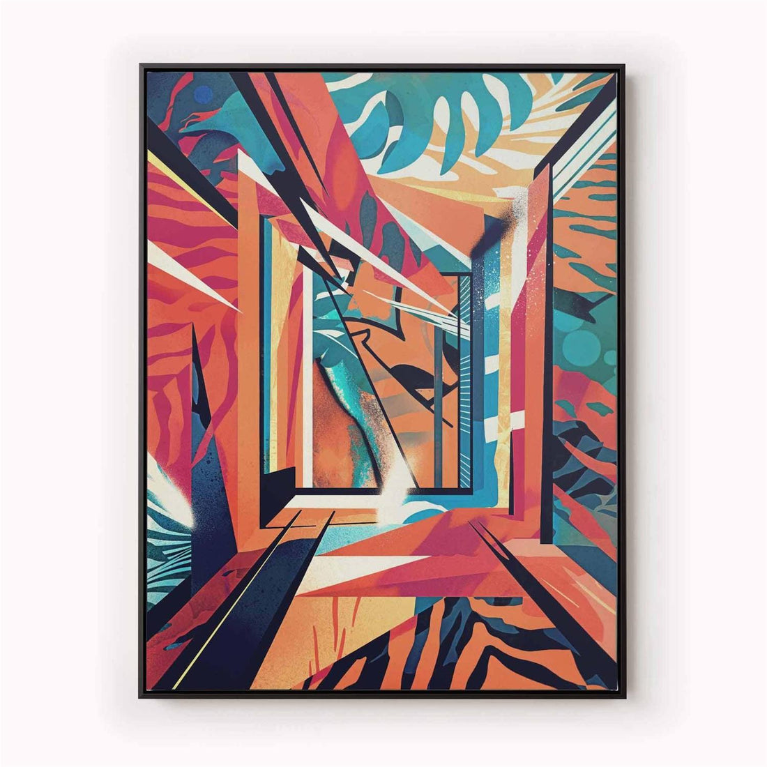 Bold Abstract Maximalist Canvas Print by Afterhours Gallery