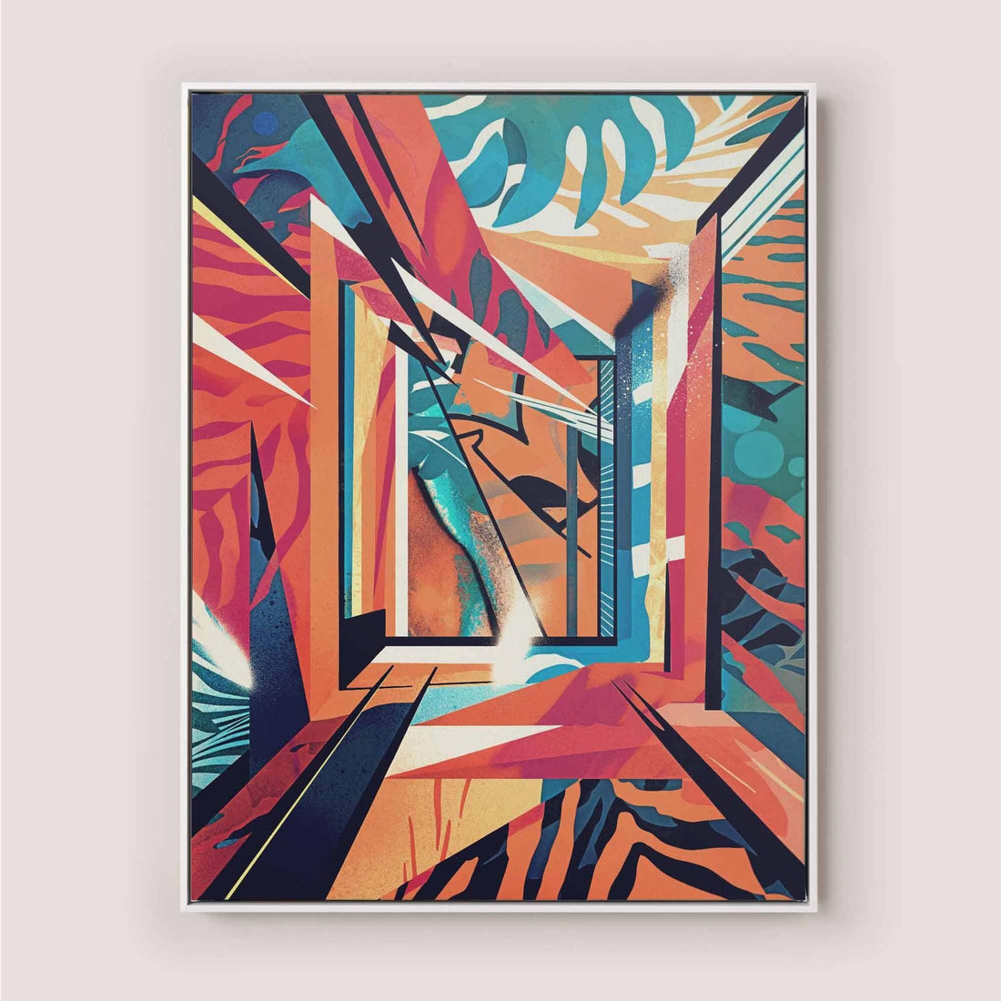 Bold Abstract Maximalist Canvas Print by Afterhours Gallery