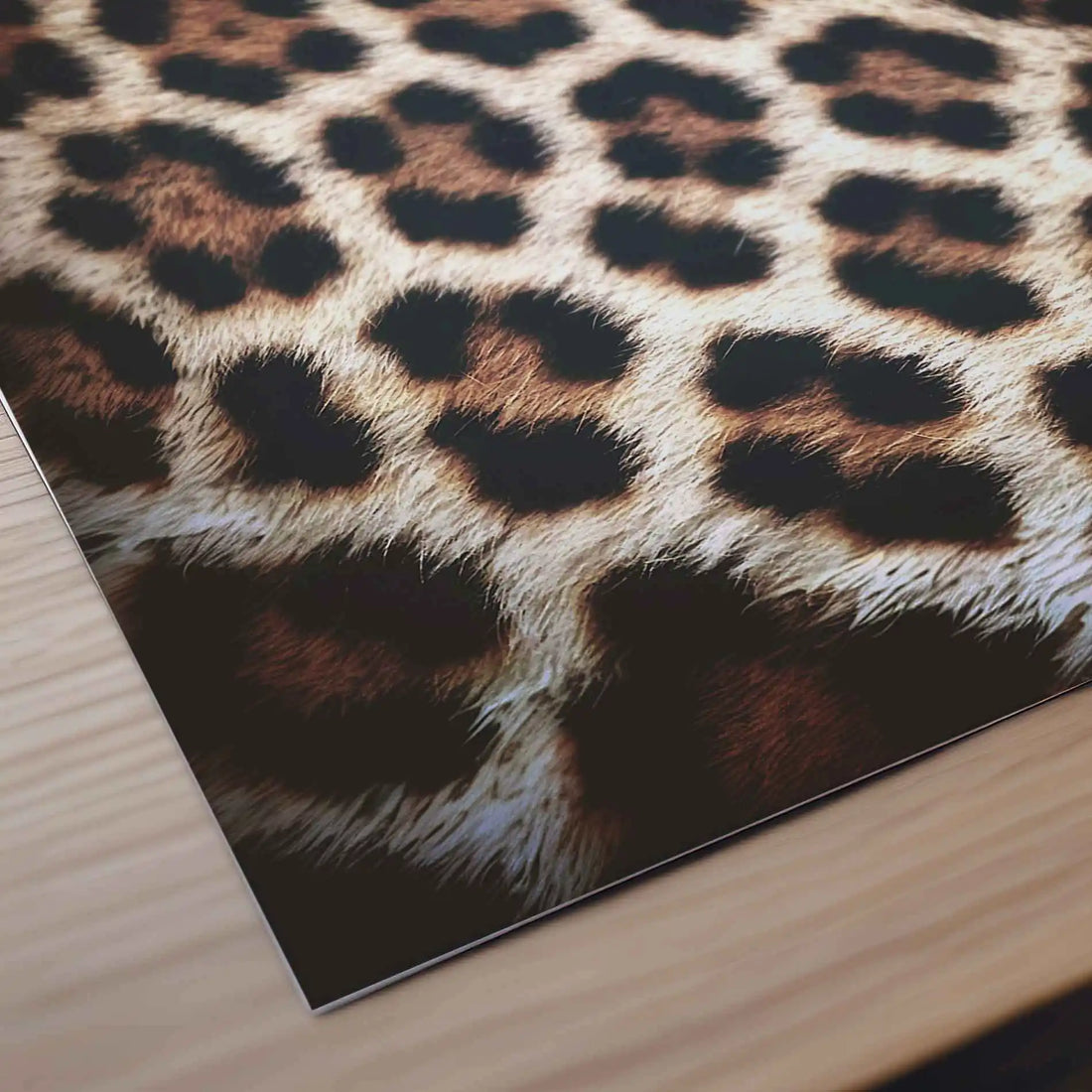 Leopard black framed fashion wall art displayed in a luxury bedroom | After Hours Gallery