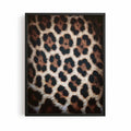 Leopard black framed fashion wall art displayed in a luxury bedroom | After Hours Gallery
