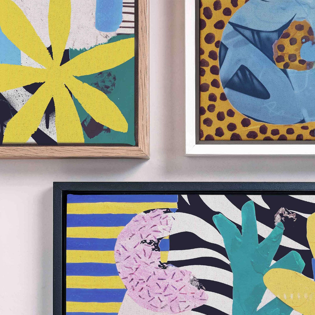 Modern maximalist Abstract Collage Print by Afterhours Gallery for Bedroom Interiors