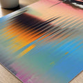 Trendy Abstract Fractal Glass Surreal Framed Print detail