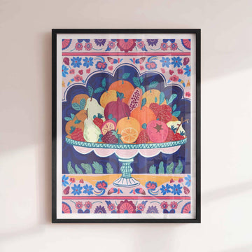 maximalist mediterranean framed print