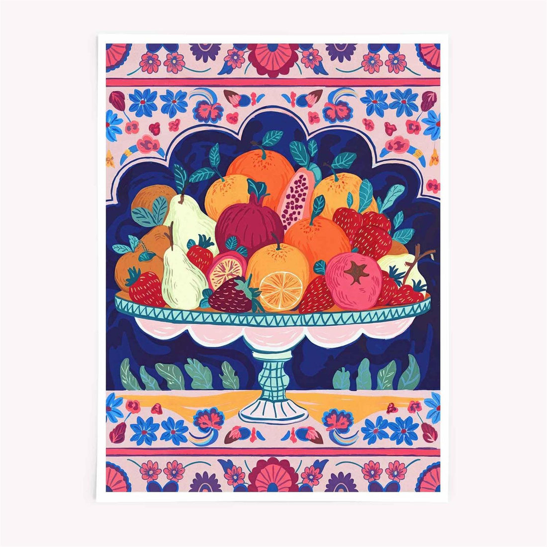 maximalist mediterranean framed print