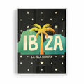 La Isla Bonita white framed Balearic wall art for bright coastal interiors | After Hours Gallery