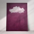 ROUGE RED CLOUD PRINT - Captivating Minimalist Cloud-Inspired Art - Print only